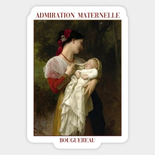 Maternal Admiration by Bouguereau Sticker